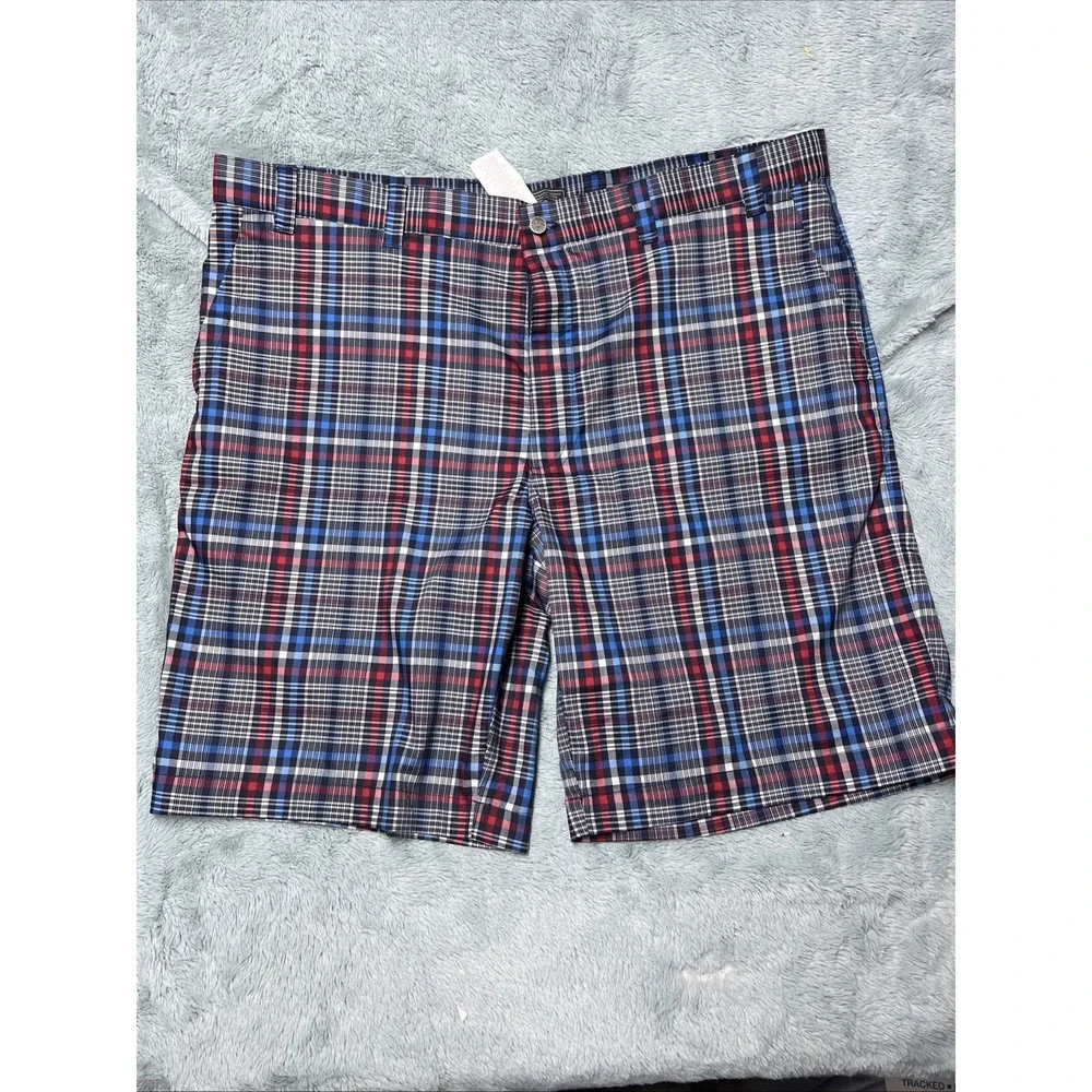 Callaway Golf Shorts Plaid Check Multicolored Men's 40 Pockets Chinos